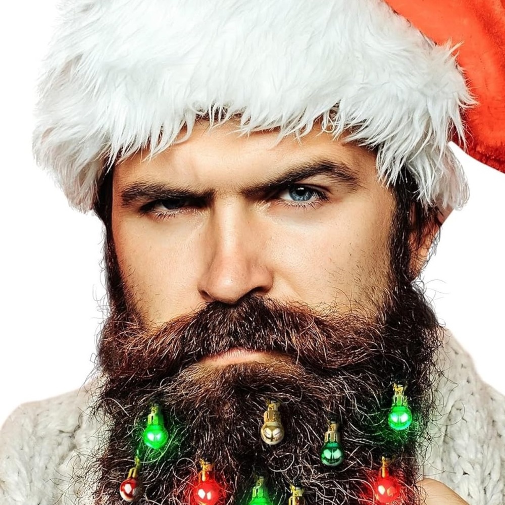 Men’s christmas beard ornaments. New in box!